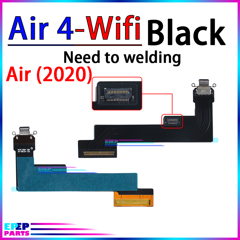 Usb dock-stik ladeport kabel til ipad air 2 3 4 air 3 air 4 3rd 4th generation oplader flex board modul