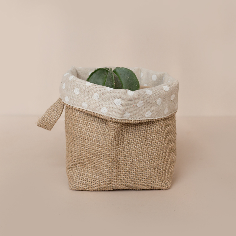 Decorative Jute Flower Pot Covers: Dot 10-10