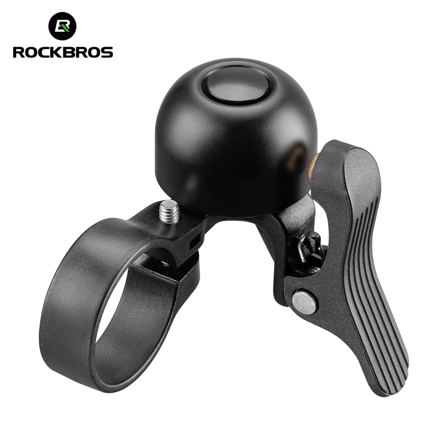 Timbre de ciclismo ROCKBROS, timbre clásico para bicicleta de carretera, Material de aleación de cobre, bocina para manillar de bicicleta, accesorios para campanas crujientes: BLANCO