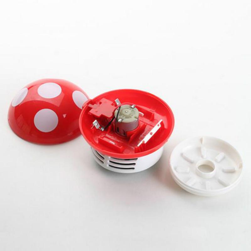 Cute Mini Mushroom Corner Desk Table Dust Vacuum Cleaner Sweeper D IUS