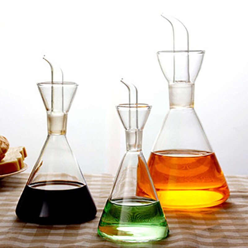 Kitchen special glass oil bottle anti-drip oil bottle oil vinegar bottle salt oiler household