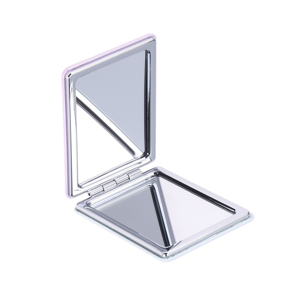 Double-Sided Makeup Mirror Portable Folding Compact Pocket Mirror Rectangle Mirror Cosmetic Tools