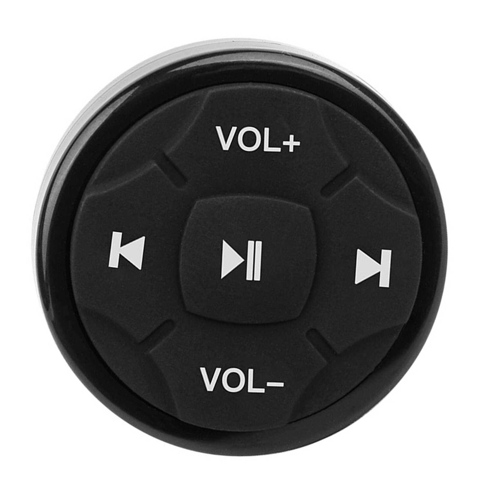 Bluetooth Media Button Remote Selfie Wireless Stereo Audio Controller for iPhone or Android with Blue Button Light