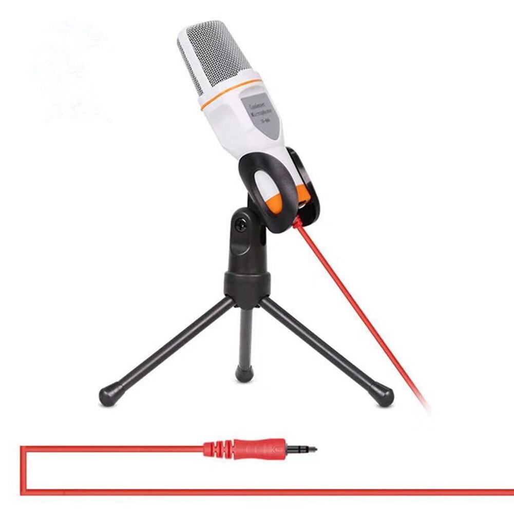 USB Condenser Microphone Desktop Omnidirectional Recording Mic for Computer Studio Online Meeting: D