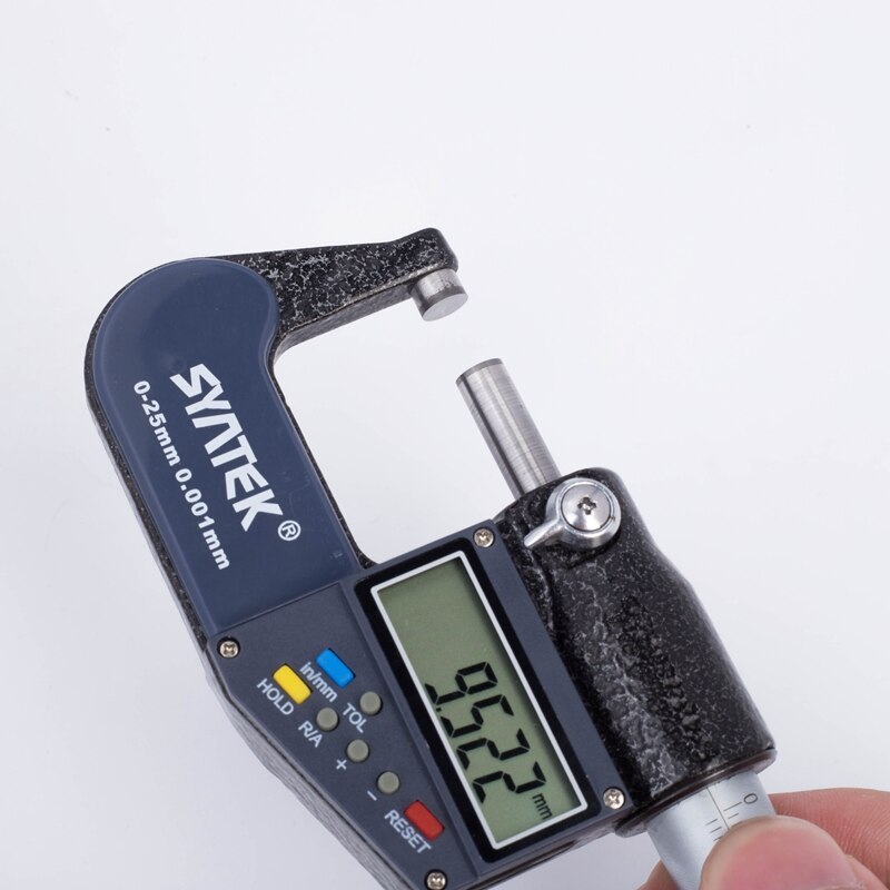 Merkki 0.001mm elektroninen ulkomikrometri 0-25mm digitaalinen mikrometri paksuusmittari mittari mikrometri kovametalli kärki mittaustyökalut