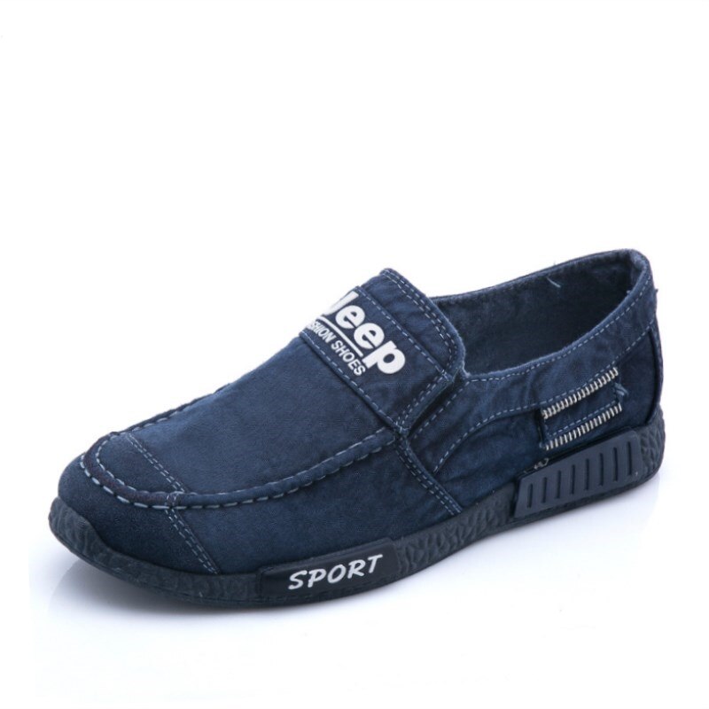 vieux Beijing chaussures hommes chaussures respirantes Jean chaussures hommes automne toile chaussures en plein air marche vulcaniser chaussures: Bleu / 7