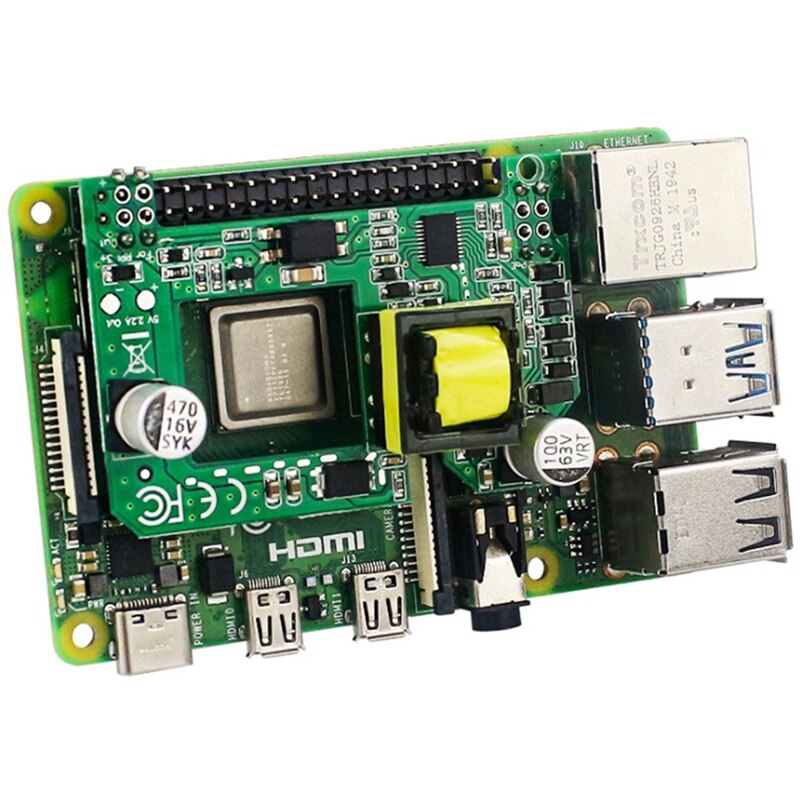 -For Raspberry Pi Poe HAT 5V2A Active Power Over Ethernet HAT With Heatsink For Raspberry Pi 4 B/3B+