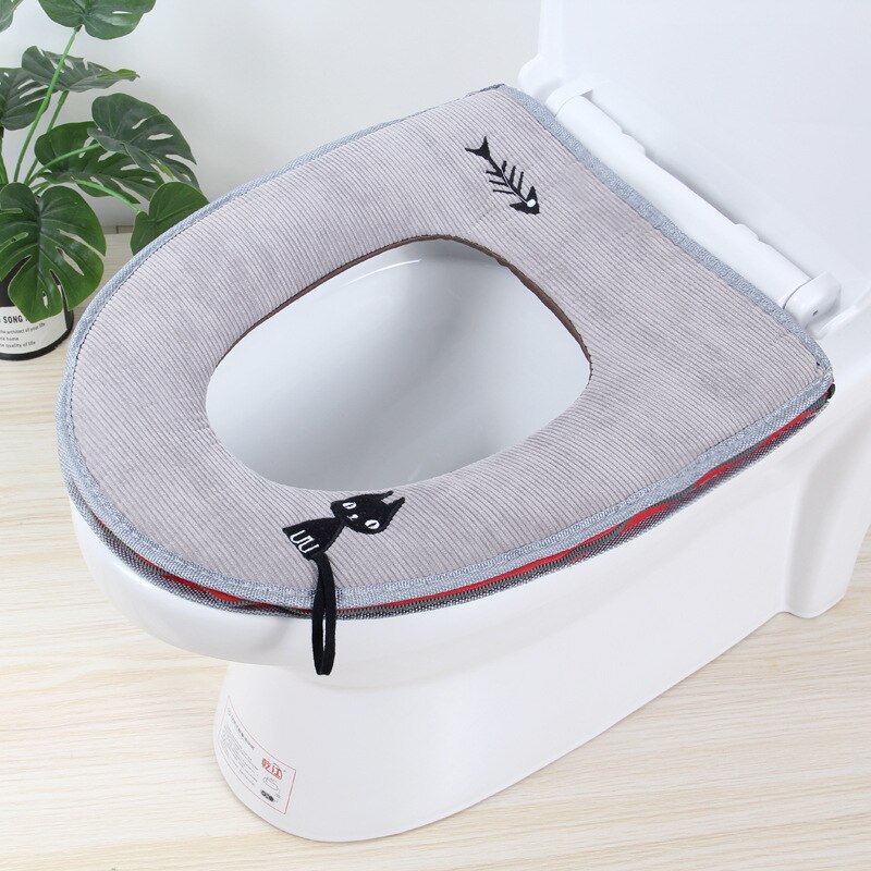 Conjunto de capa para assento de vaso sanitário, 4 cores, macias, decoração para casa, vaso sanitário, caixa de assento, tampa do vaso sanitário