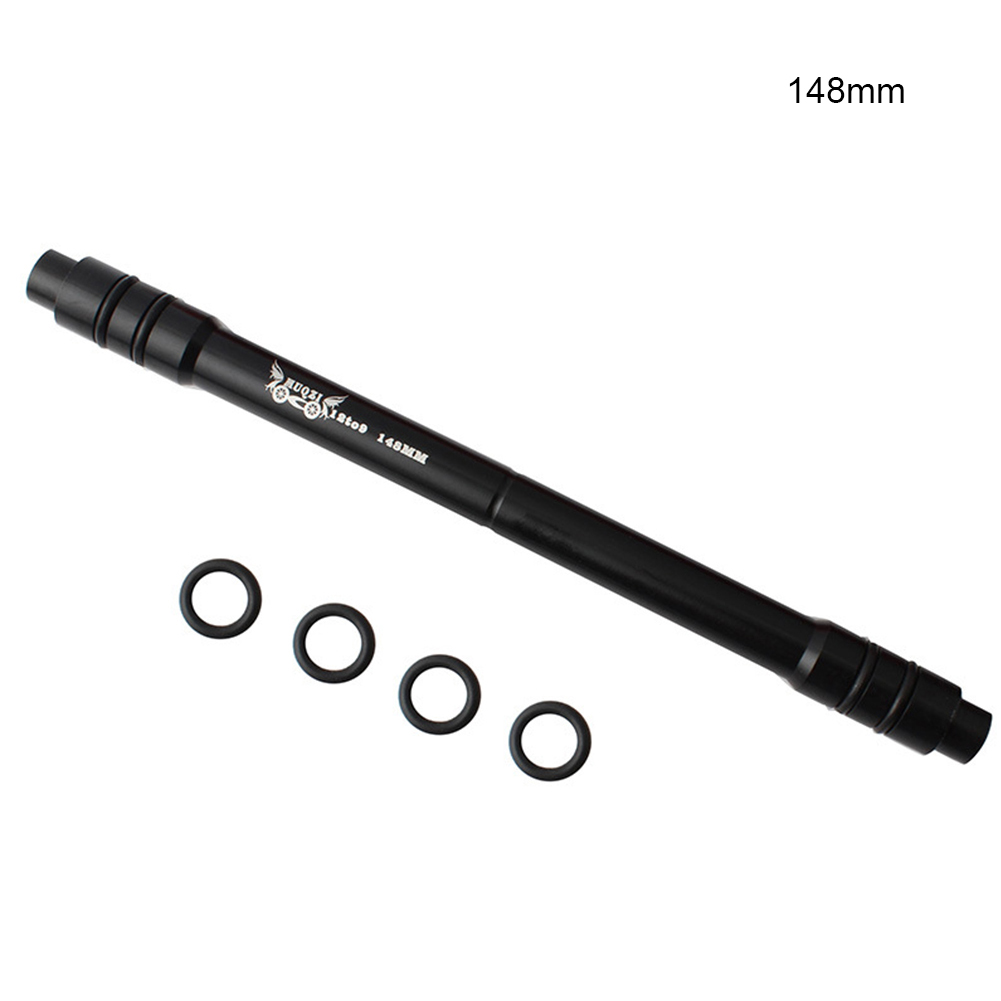 Fiets Steekas Adapter Conversie Voor Voorwiel 12Mm Steekas Hub Fit Om 9Mm Steekas Fiets hub Adapter: Black 148mm