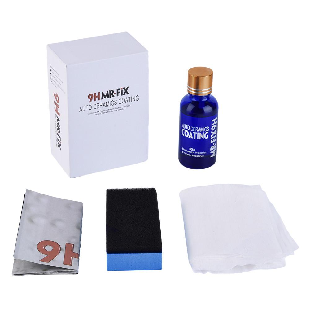 3 Pcs 30 Ml 9H Auto Anti-Kras Polish Glas Coating Auto Moto Verf Vloeibare Auto Detailing Keramische jas Care Super Hydrofobe