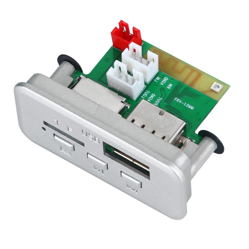 Autoradio 5.0 compatible Bluetooth, lecteur MP3 5V 12V, carte décodeur WMA, Module Radio FM TF USB 3.5mm, AUX pour voiture