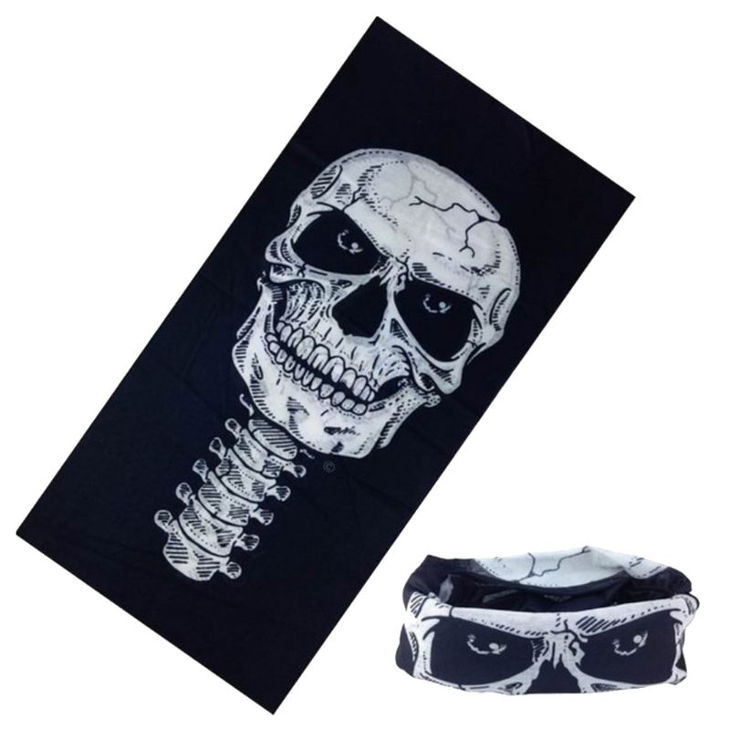 Männer unisex nahtlose multifunktions magie schal Grusel schädel Skelett drucken reiten winddicht rohr Turban Turban schal: I