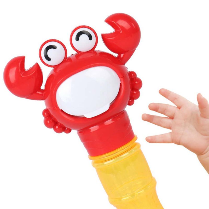 Krab maszyna robić baniek mydlanych gry na świeżym powietrzu zabawka kąpiel woda gry basen urodziny prezent na Halloween gry zabawka