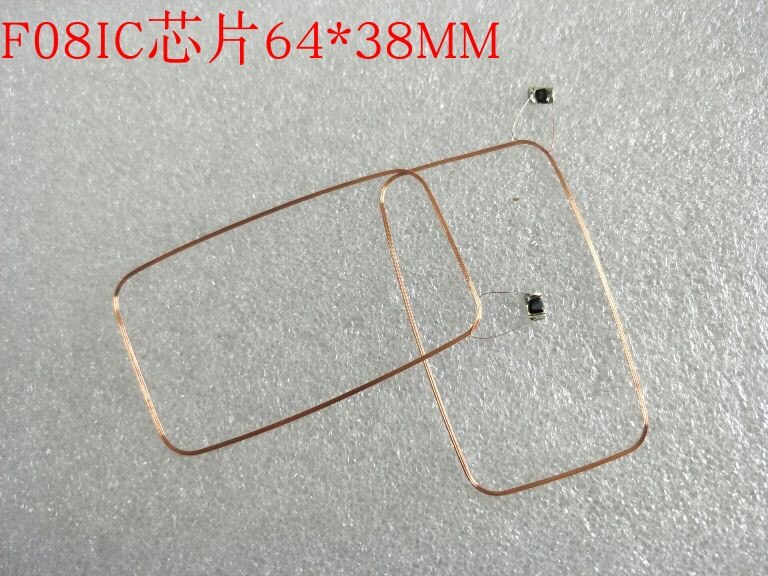 Rfid 64*38 Mm ISO14443A 13.56 Mhz F08 Chip Spoel 10 Stks/partij
