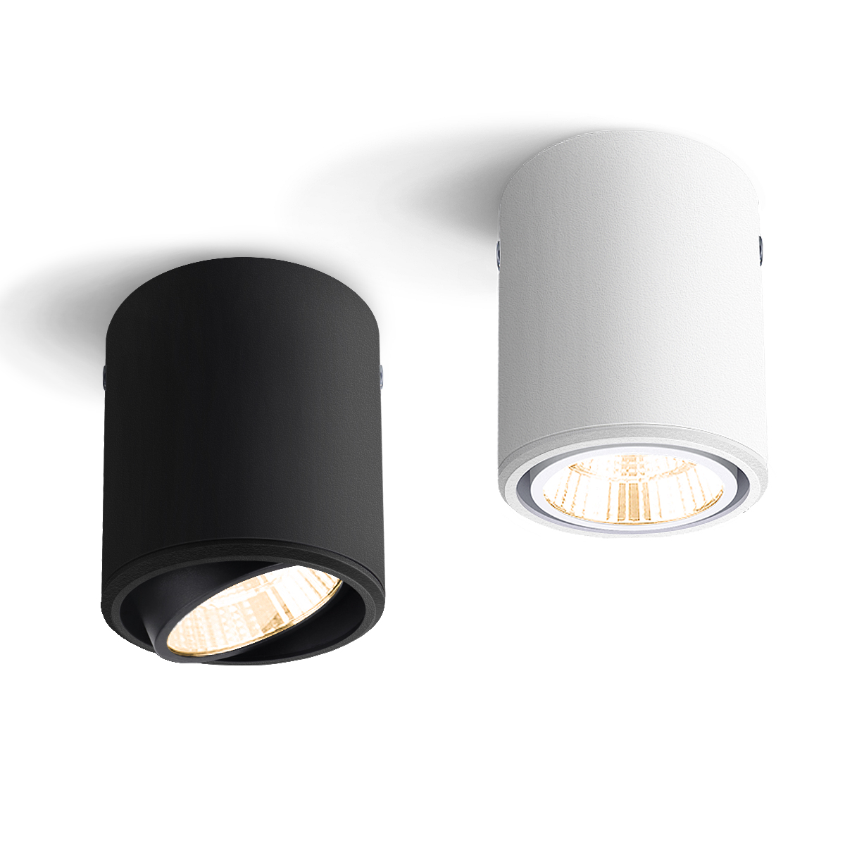 Lámpara LED de techo para cocina, foco de aluminio COB de 7W y 12W, foco montado en superficie, luz descendente de AC85-265V para pasillo, iluminación interior