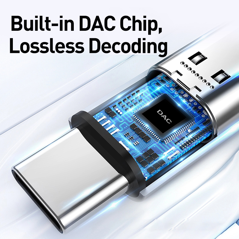 Rocoren usb typ c bis 3,5mm kopfhörer aux Adapter buchse Digital Audio- kabel kopfhörer konverter für iphone 15 Profi huawei sumsang