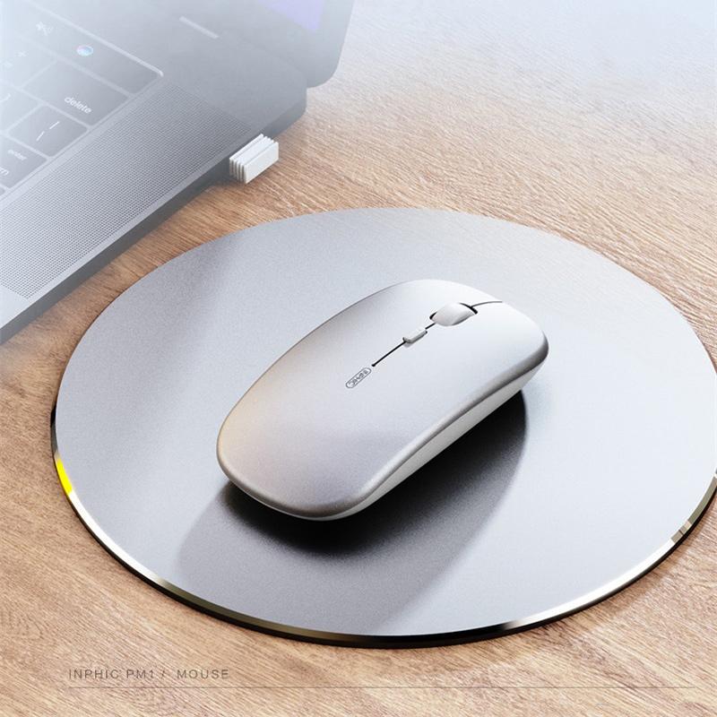 Inphic-ratón inalámbrico PM1 para oficina, Mouse inteligente con Bluetooth, 2,4G, para Notebook, PC y ordenador portátil
