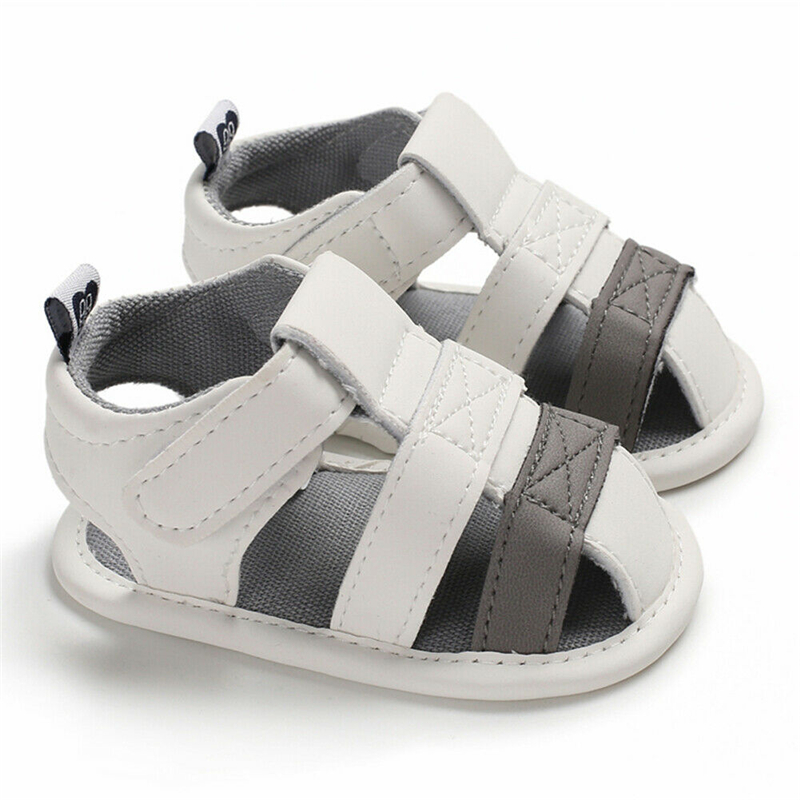 Pasgeboren Baby Boy Zachte Zool Witte Wieg Schoenen Peuter Zomer Sandalen Maat 0-18 M: 13