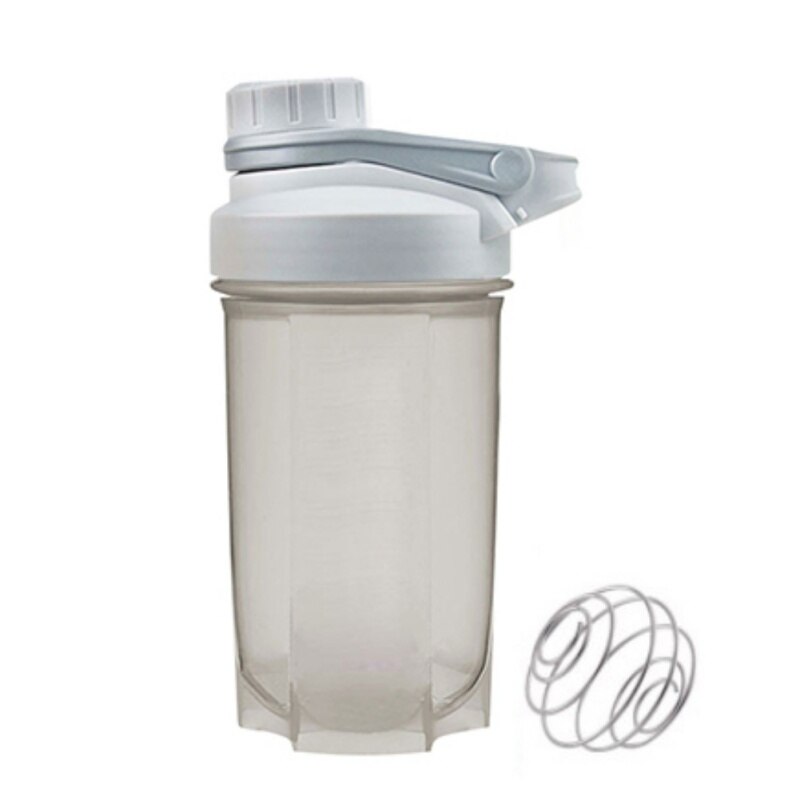Tasses d'eau Anti-déversement de tasse d'eau de Sports de forme physique en plastique de tasse de secousse de 500ml avec des tasses simples de secousse de couleur Pure de couvercle: A5