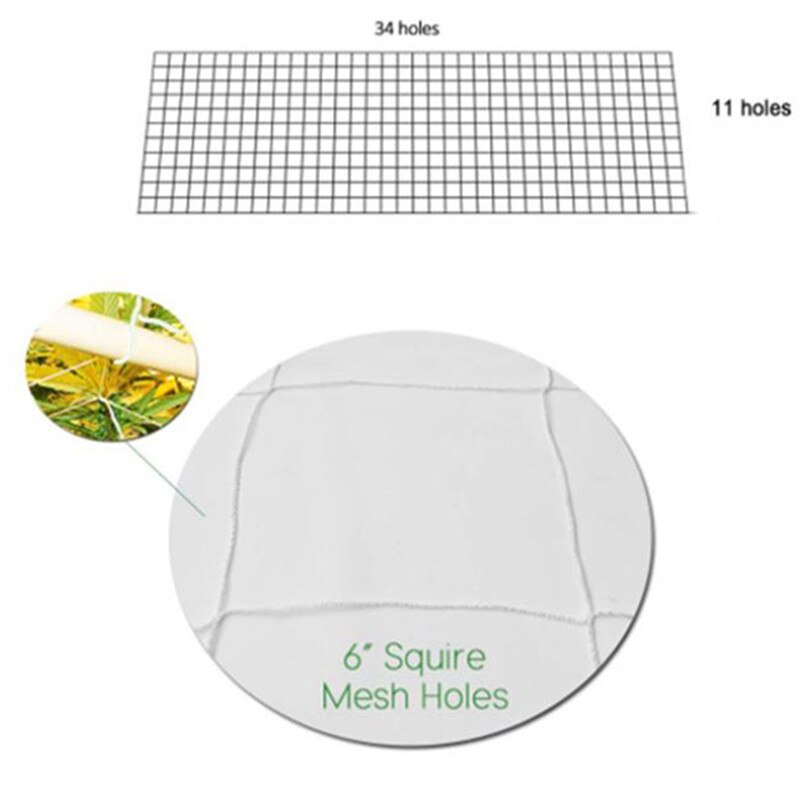 Plante espalier netting kraftig polyester plante støtte vintreet klatring hydroponics hage nett tilbehør multi bruk