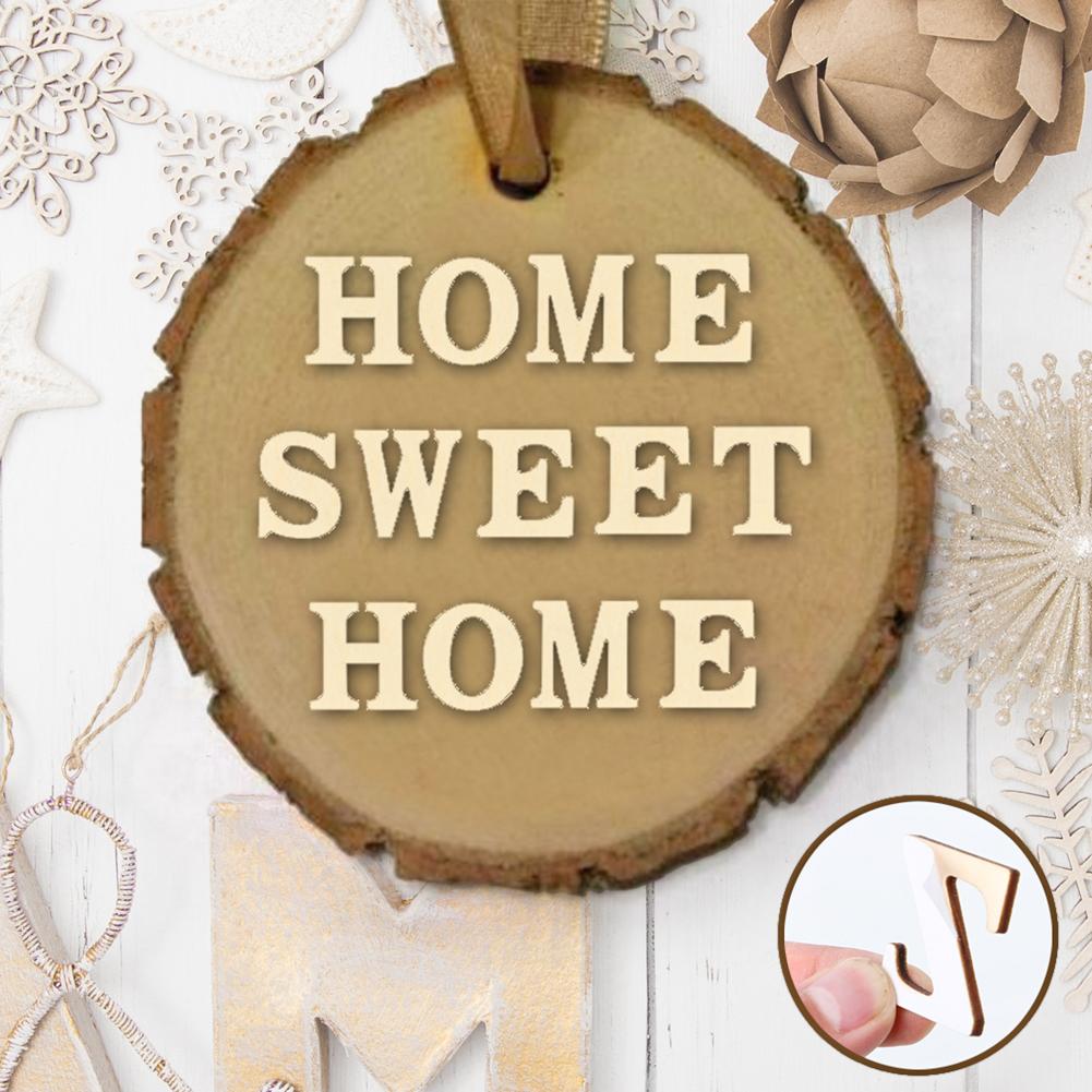 26 English Alphabet Letters Wood Number Wooden Household Arts Crafts Letter Digital Display Arts Crafts Letter Display