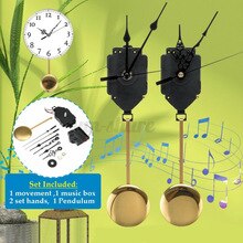 Quartz Pendulum Trigger Clock Movement Chime Music Set Box Completer Home Office Westminster Music Box Minute Hand