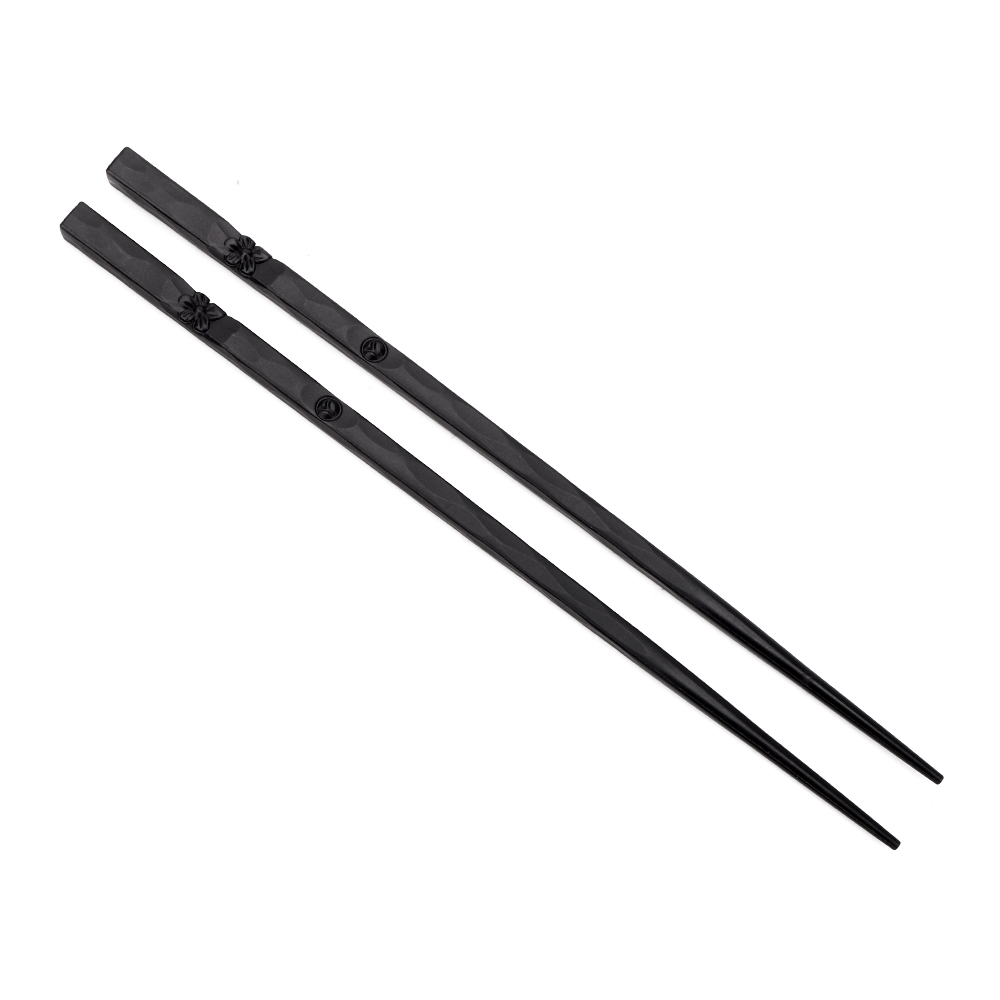 1 par japanska ätpinnar köksredskap halkfria kinesiska ätpinnar lärande sushi ätpinnar set: A