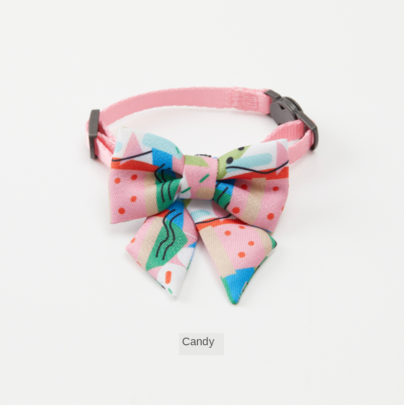 PETKIT-Collar con lazo para mascota, accesorio bonito para perros pequeños, accesorios para gatos, hebilla de seguridad antiasfixia: 007