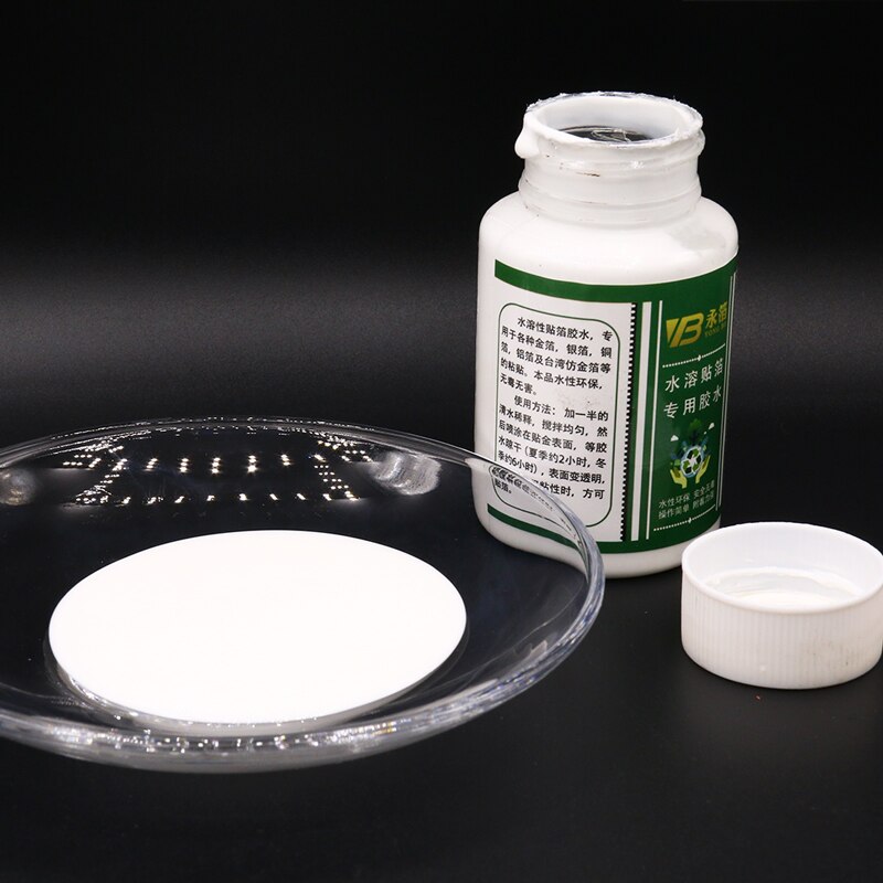 Colle à base d'eau pour dorure, feuille d'or, pour feuilles d'or, papier artisanal, décoration de maison, adhésif puissant, 100ml