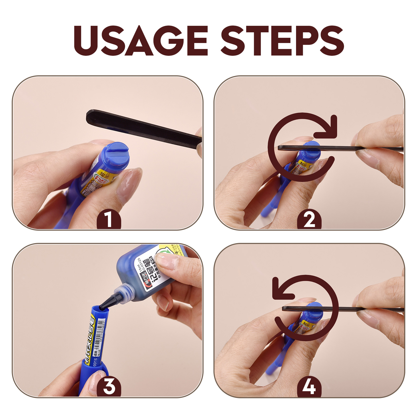 Rotuladores de Agujero profundo a prueba de agua de 45mm, bolígrafo de carpintero con cabeza de punta larga, tinta negra/azul/roja para herramientas manuales multiusos para carpintería