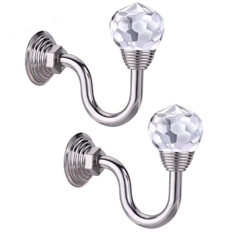 1 paar retro Kristall Glas Vorhang halte zurück Zauberstab Krawatte Zurück Haken Aufhänger Halfter Schublade Griff Vorhang Zubehör KleiderbüGel