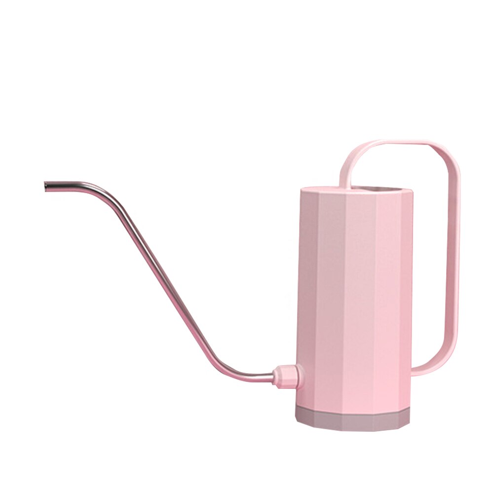 Regadera cilíndrica de 1,2 L para flores de bonsái, herramienta de riego para plantas con mango de boca larga, herramientas de jardinería: Rosa