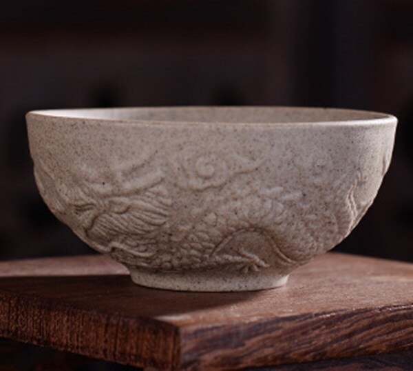 Vintage te skål japansk grov keramik tekop retro keramisk kontor mester kop til puer: E