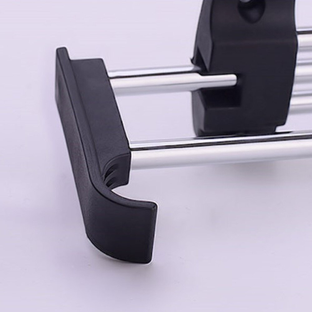 Stainless Steel Retractable Wardrobe Rail Clothes Hanger Towel Coat Racks Closet Rod (Luxury B Type,Silver,250mm)