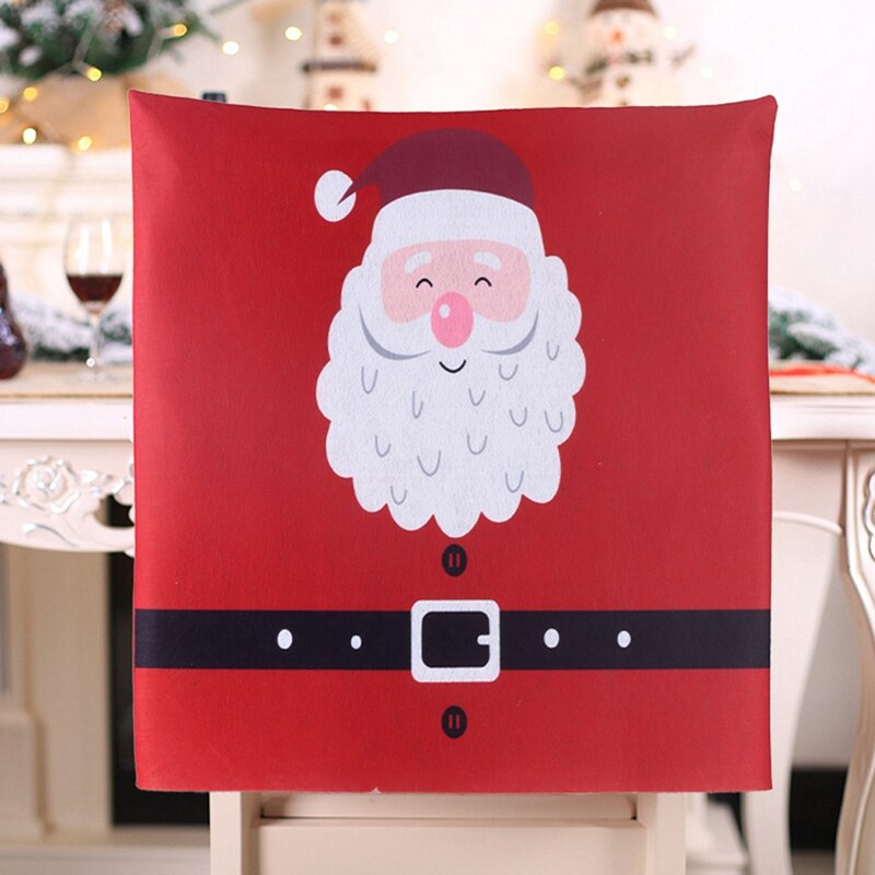 Santa Claus Chair Set Home Decoration Christmas Decoration