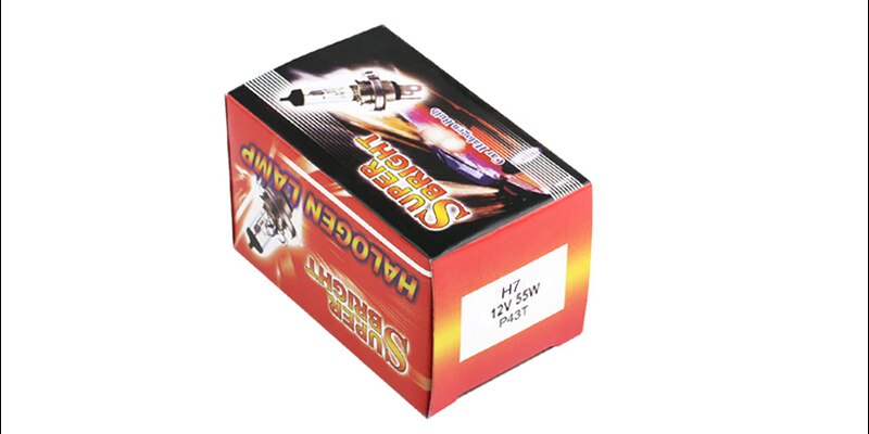 H7 55W 12V Halogen Bulbs Super Xenon White Fog Lights High Power Car Headlight Lamp Car Light Source parking 6000K auto