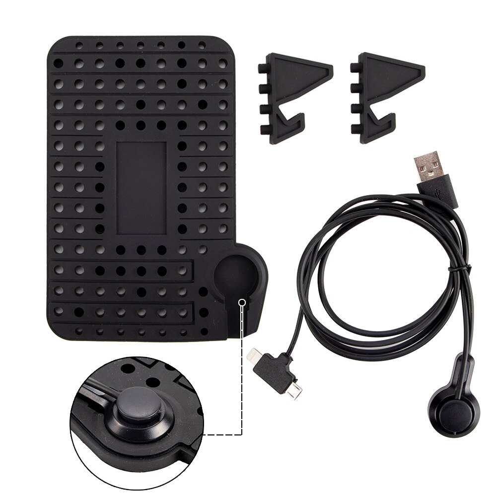 Magnetische dashboard oplaad telefoonhouder autohouder met 2 in 1 oplaadkabel