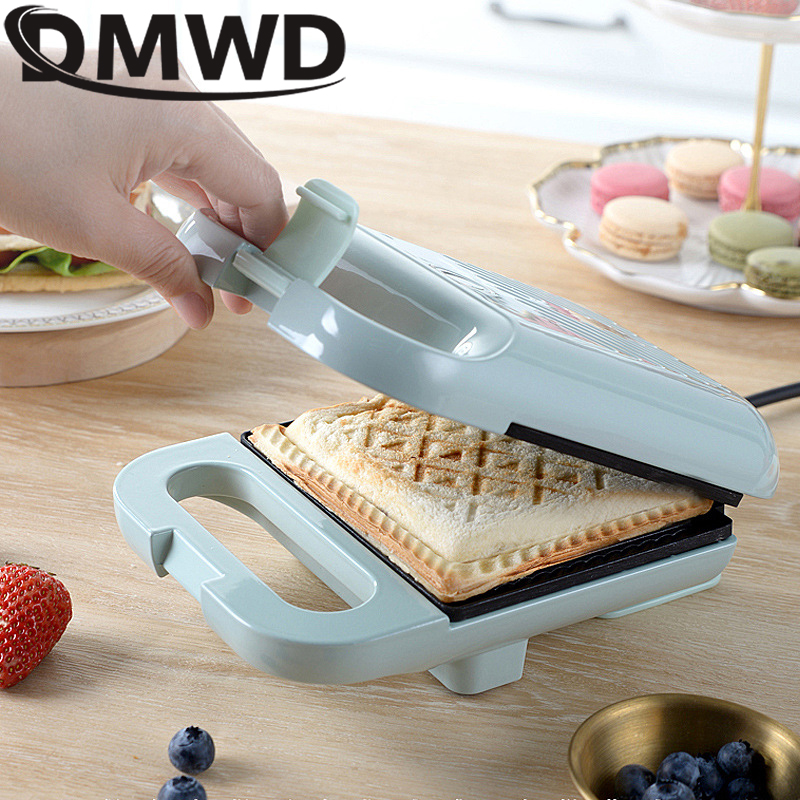 DMWD-Machine électrique multifonction Sanwich Maker, petit-déjeuner léger, poêle à omelette, gril à panini, grille-pain