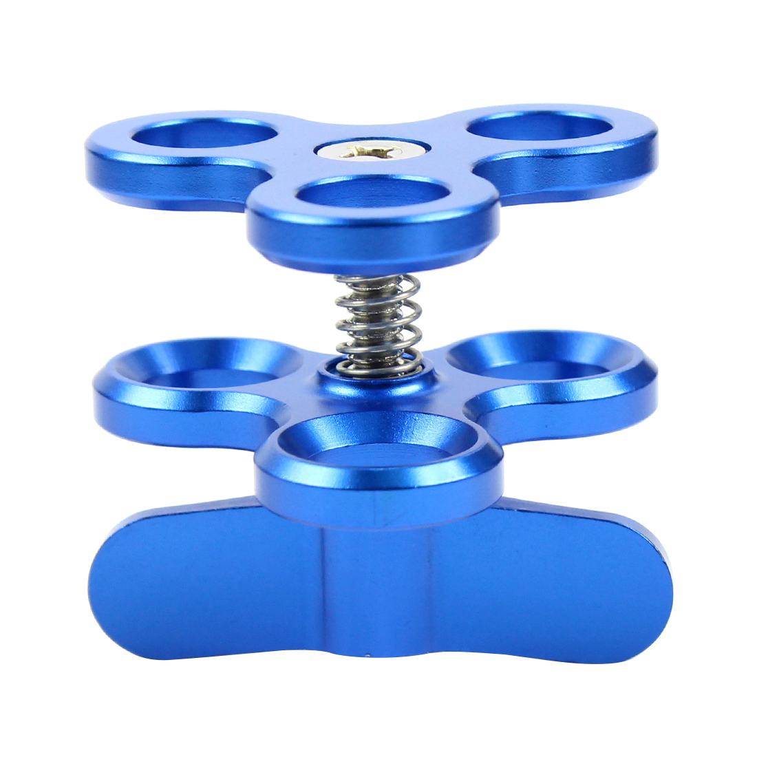 verdreifachen Ball Klemme 3 Löcher Unterwasser Arm Tauchen Halterung Für Fotografie Taschenlampe Aluminium Tauchen Lichter Ball Schmetterling Clip Montieren