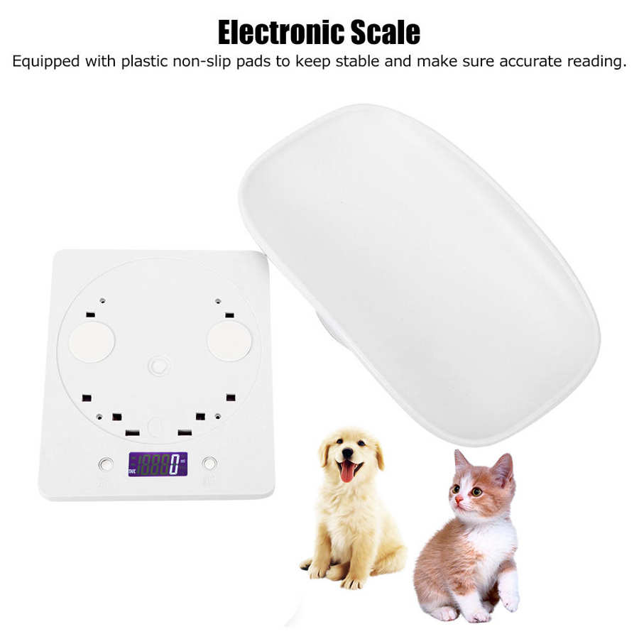 Báscula Digital de cocina de 10kg/1g, pequeña escala de peso para mascotas para gatos y perros, herramienta de medición electrónica