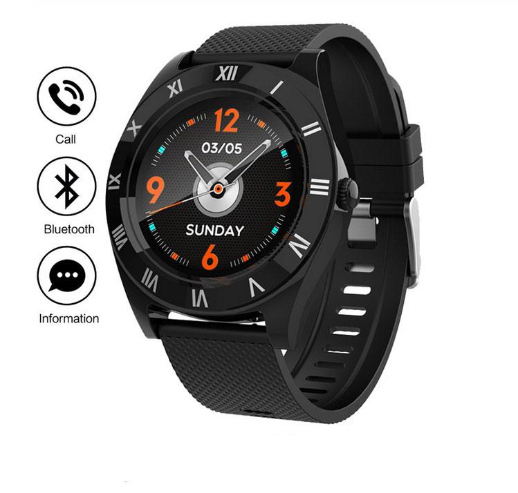M11 Sim Smart Watch Smartwatch Men Women For Android Sport Bluetooth Metal Fitness Smart Watch TF Card Roman Character r30: black