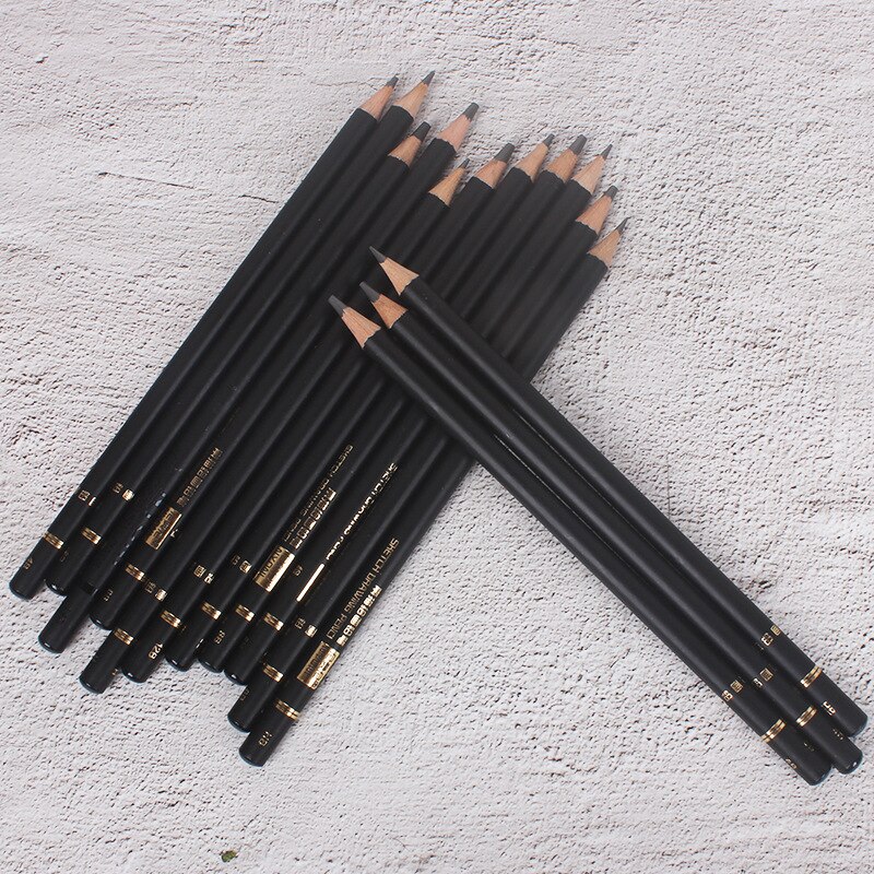 29pcs Sketch Pencil Set Sketching Drawing Kit Wood Pencil Pencil Iron box For Painter School Students Art Supplies