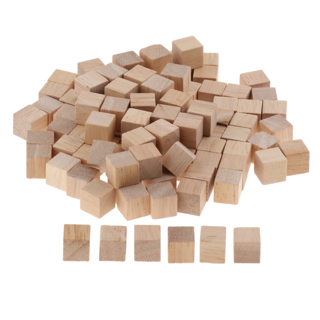 Holz Würfel-1cm-Holz Quadratische Blöcke Für Mathematik,, Der, handwerk & DIY Projekte Pädagogisches-einstellen von 100