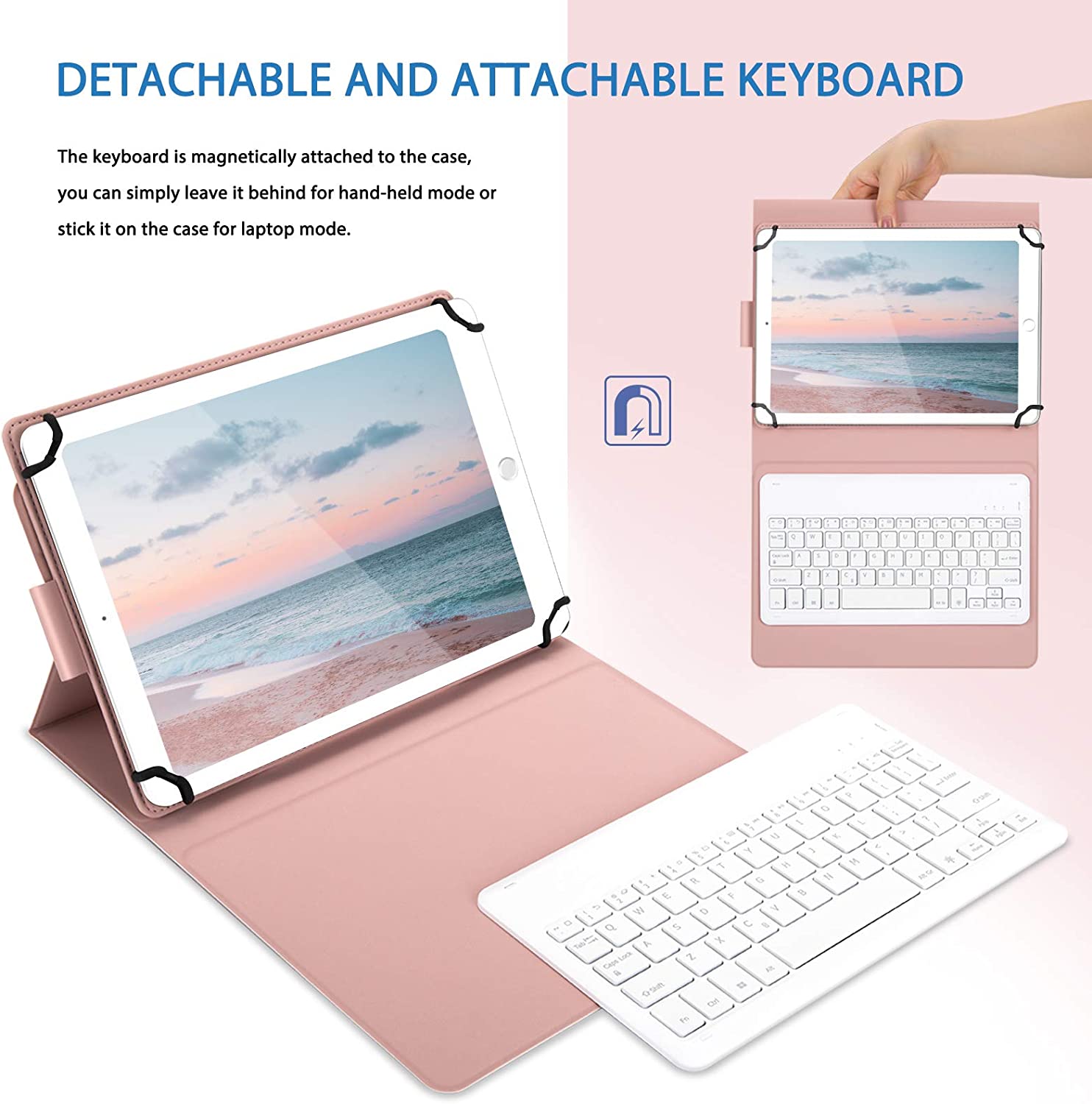 Magnetic Keyboard Universal Keyboard Case Cover For Tablet 9-11inch IOS Windows Android PC For Samsung Lenovo iPad Pro 11 Air 4
