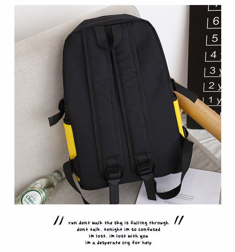 Canvas laptoprugzak ,16 inch schooltas voor tieners, grote reistas met reflecterende strip