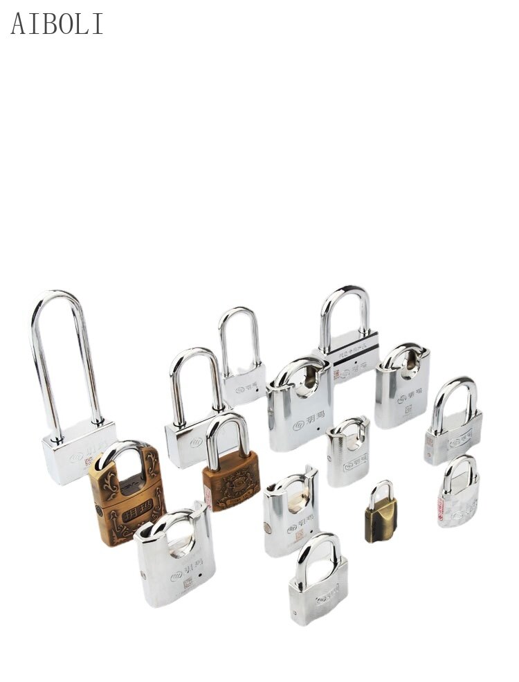 Stainless Steel Anti-theft Padlock Long Beam Edging Power Meter Box Safety Padlock