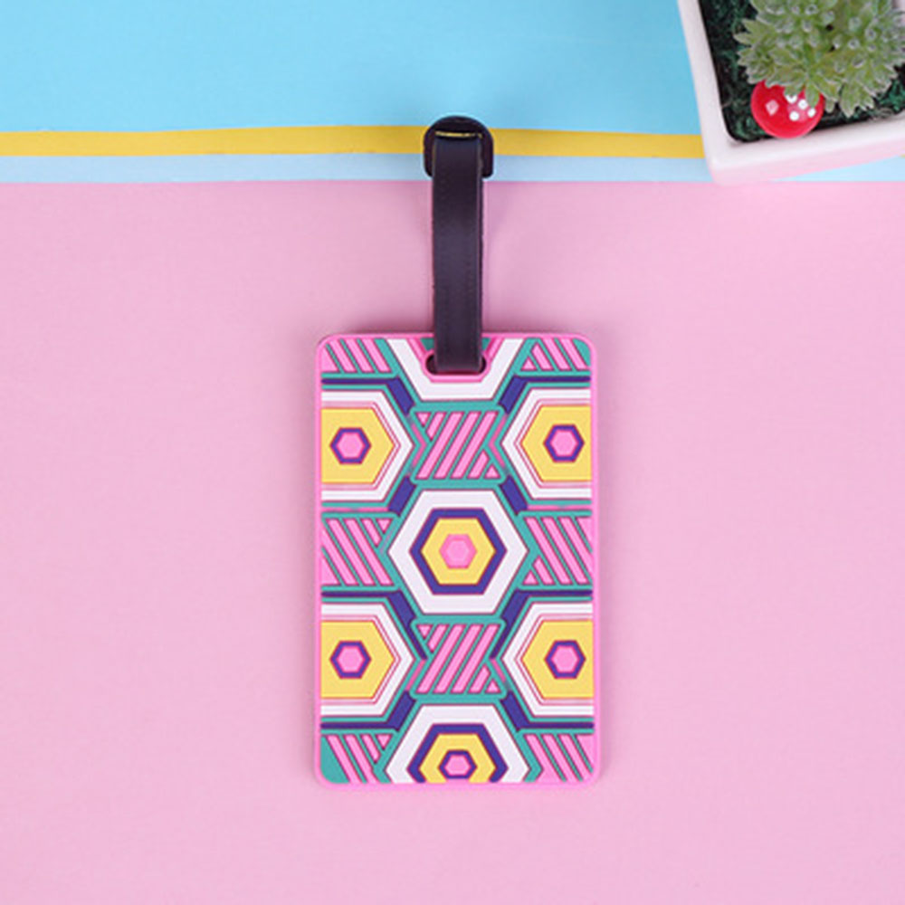 Leuke Siliconen Funky Trip Bagage Tags Bandjes Koffer Bagage Tag Adres Holder Identifier Label Reizen Accessoires Aankomst: 3