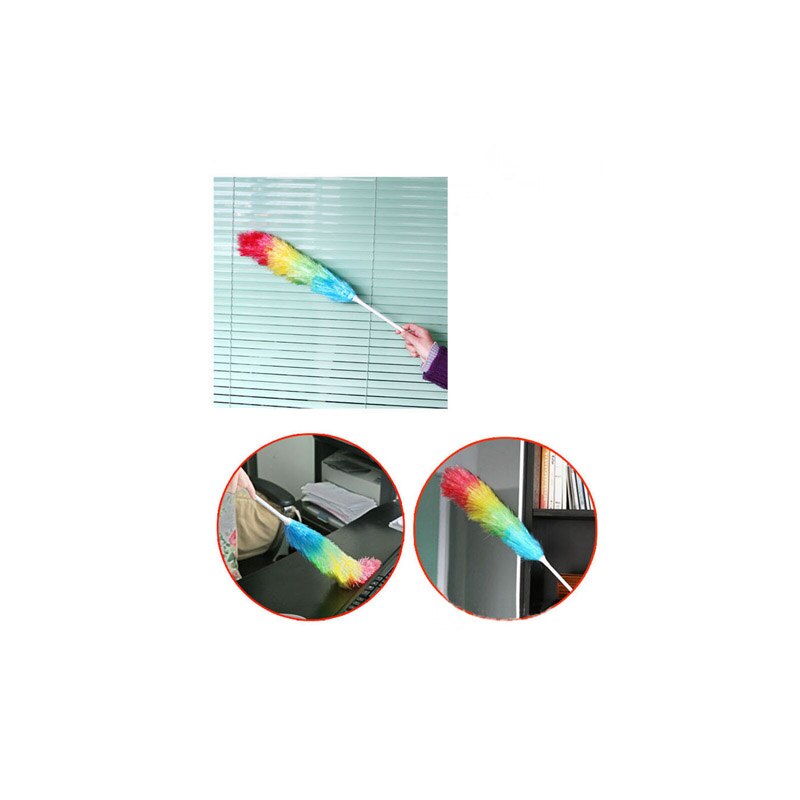 Magic Rainbow Feather Duster Dirt Dust Brush Vacuum Cleaner Blinds Furniture Window Bookshelf Cleaning Tool Brush