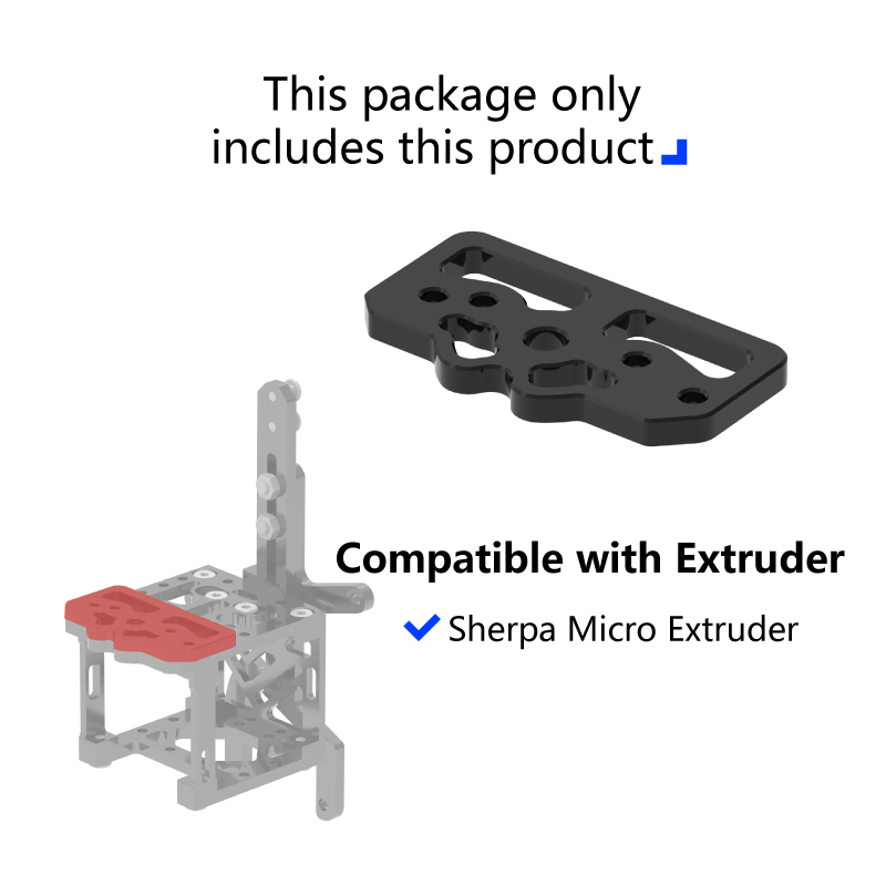 Mellow CNC Aluminium VzBoT 330/235 Printhead Bracket For Goliath Crazy Dragon Hotend VZ Extruder Sherpa Mini 3D Printer: 1.6mm / Cyan