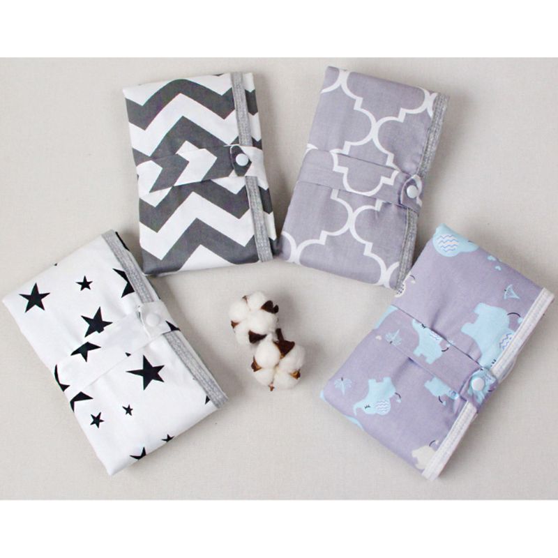 Bärbar vattentät baby skötbädd matta nyfödd vikbar skötblöja blöja pad  a2ub